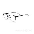 Fashion Matte Two Color Metal Spring Hinge Ladies Optical Frames Eyewear